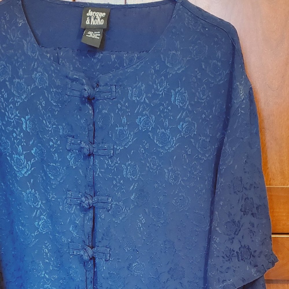 Dark Navy Tunic Top and Pants Set 18 20